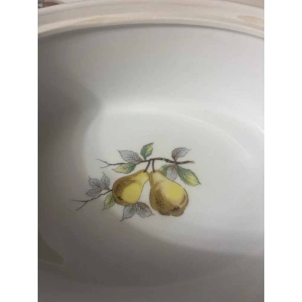 Vintage Andrea by Sadek Fruit Ceramic Casserole & Oval Serving Dish Set - Japan